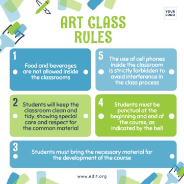 Edit a drawing class banner design