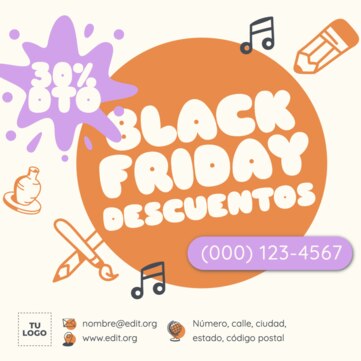 Edita tu plantilla de Black Friday
