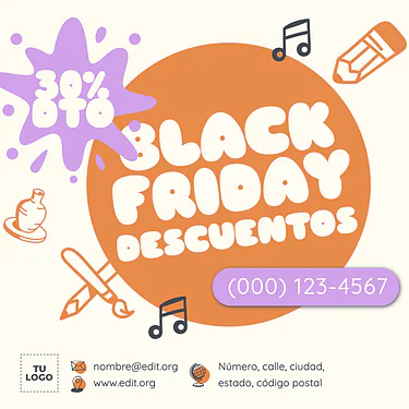 Edita tu plantilla de Black Friday