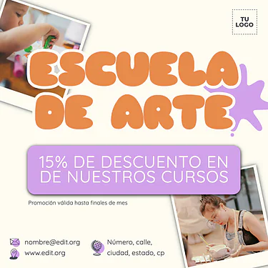 Edita un folleto de Clases de Arte