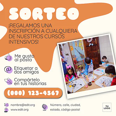 Edita un folleto de Clases de Arte