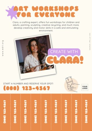 Edit a Tear Tab flyer template