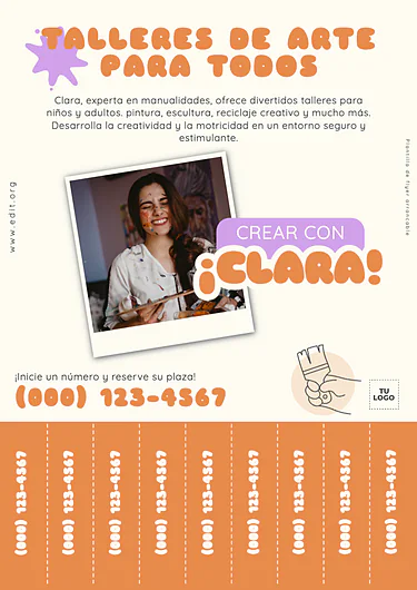 Edita un flyer con pestañas