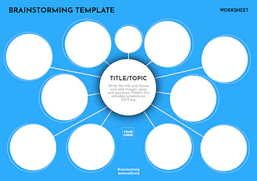 Edit a brainstorming template