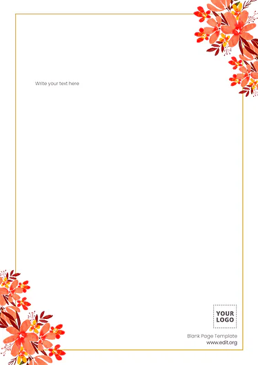 Edit a Paper Border template