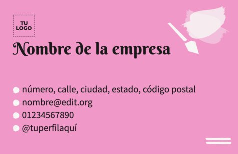 Edita una tarjeta de visita