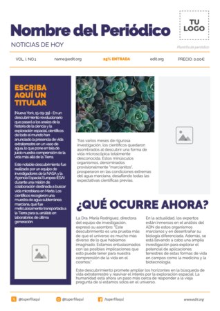 Edita una plantilla de Noticia