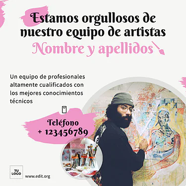 Edita un folleto de Clases de Arte