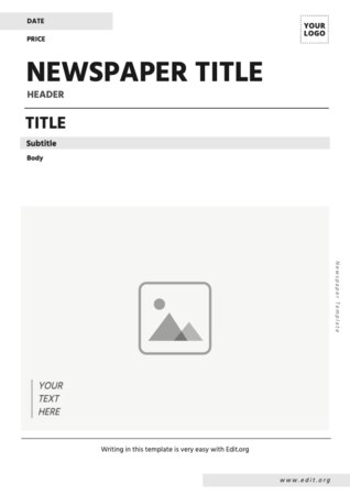 Modifica di un modello Newsprint