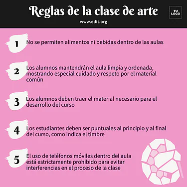 Edita un folleto de Clases de Arte