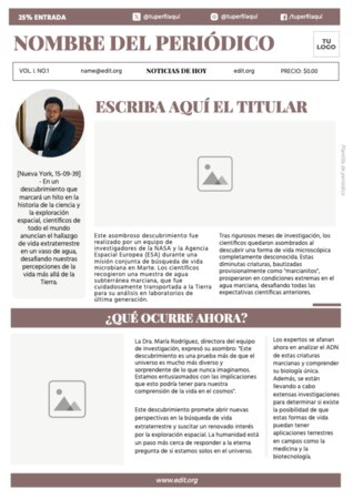 Edita una plantilla de Noticia