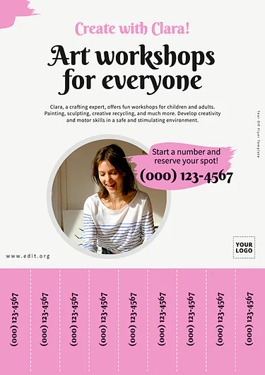 Edit a Tear Tab flyer template