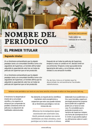Edita una plantilla de Noticia