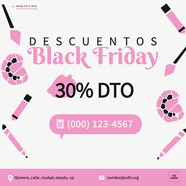 Edita tu plantilla de Black Friday