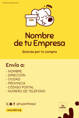 Edita una Etiqueta de Paquete