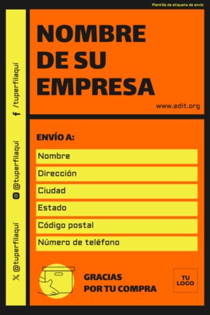 Edita una Etiqueta de Paquete