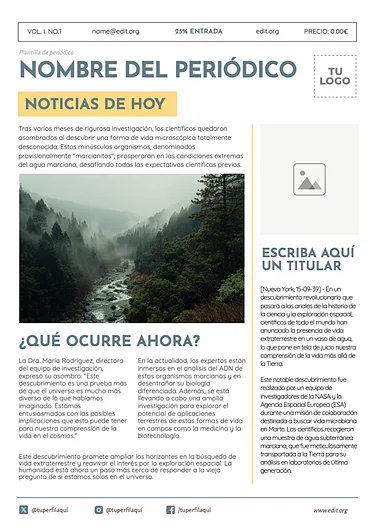 Edita una plantilla de Noticia