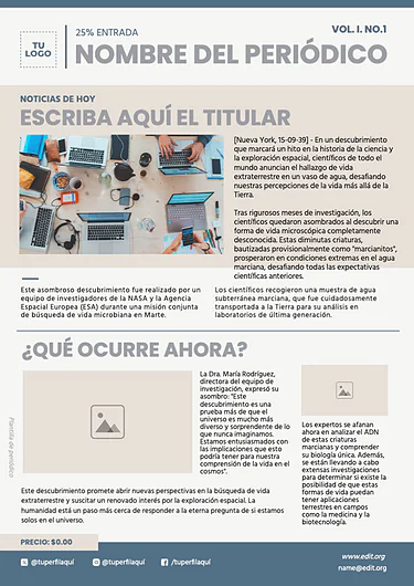 Edita una plantilla de Noticia