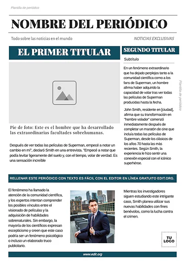 Edita una plantilla de Noticia