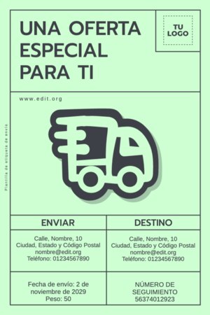 Edita una Etiqueta de Paquete