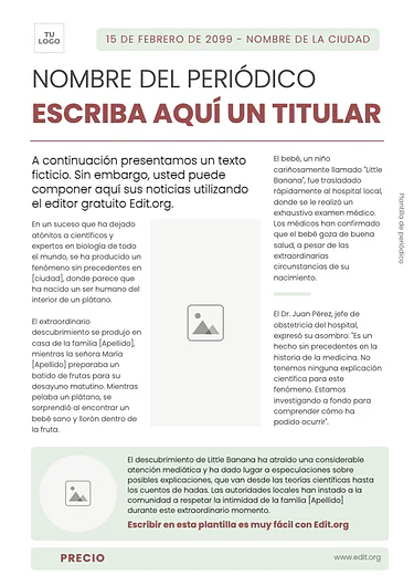 Edita una plantilla de Noticia