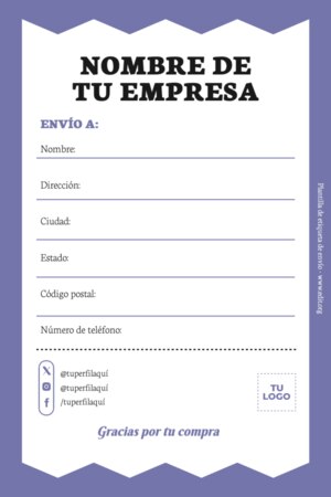 Edita una Etiqueta de Paquete