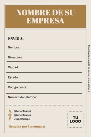 Edita una Etiqueta de Paquete