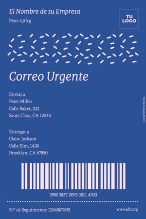 Edita una Etiqueta de Paquete