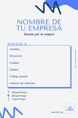 Edita una Etiqueta de Paquete