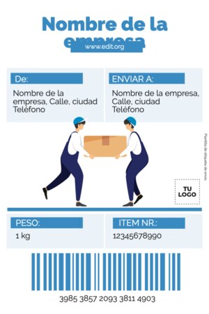 Edita una Etiqueta de Paquete