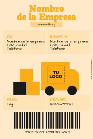 Edita una Etiqueta de Paquete