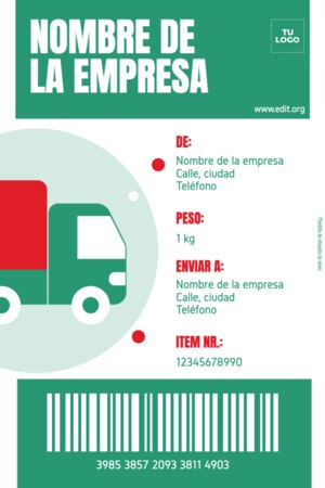 Edita una Etiqueta de Paquete