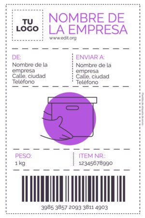 Edita una Etiqueta de Paquete