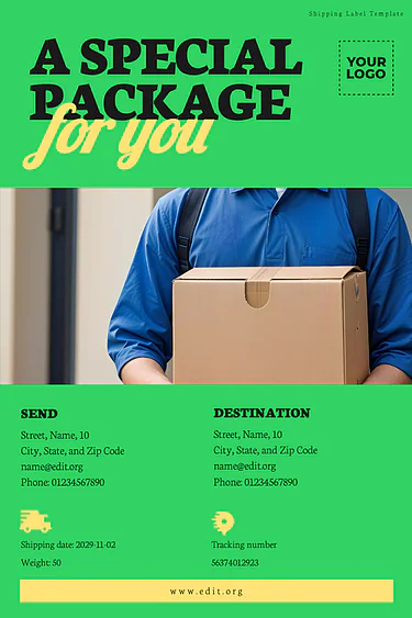 Edit a Shipping Label sample