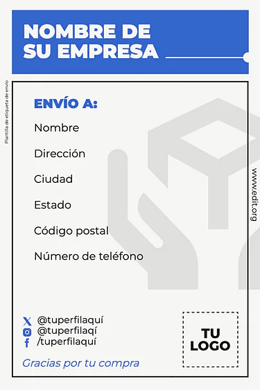 Edita una Etiqueta de Paquete