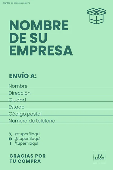 Edita una Etiqueta de Paquete