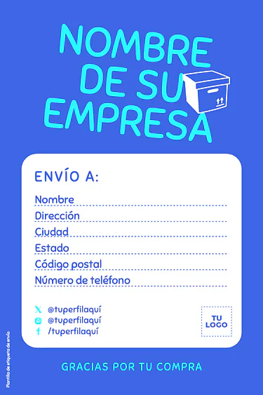Edita una Etiqueta de Paquete