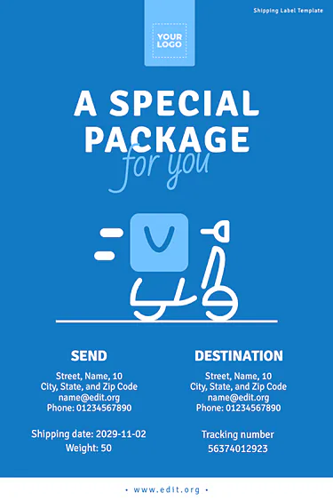 Edit a Shipping Label sample