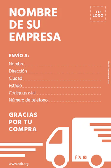 Edita una Etiqueta de Paquete