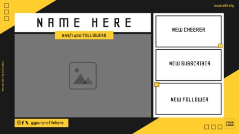 Bearbeiten eines Stream-Overlay-Layouts