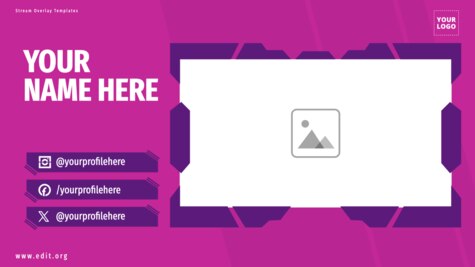 Bearbeiten eines Stream-Overlay-Layouts