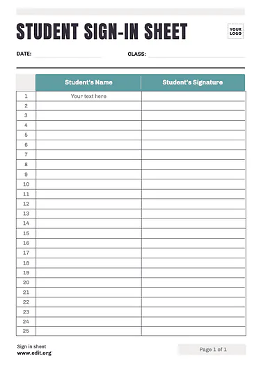 Edit a Sign Up Sheet