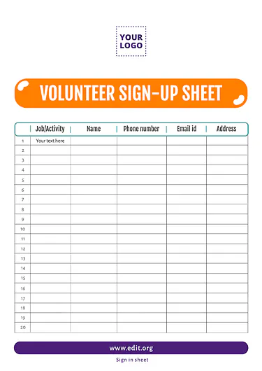 Edit a Sign Up Sheet