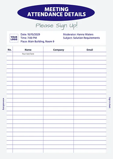 Edit a Sign Up Sheet