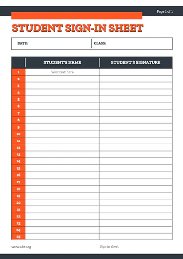 Edit a Sign Up Sheet