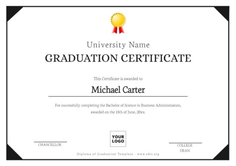 Crea il mio diploma o certificato
