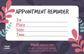Appointment Cards