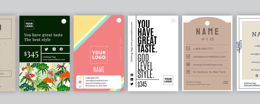 Clothing Tag designs, themes, templates and downloadable graphic