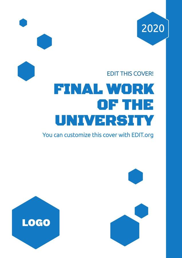university essay cover page