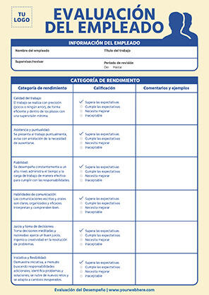 Crea Un Formulario De Evaluaci N Del Desempe O